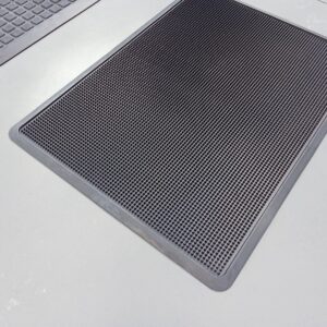 Rubber brush scraper mat